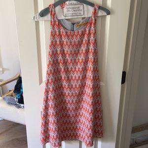 Blue and orange Alice and Olivia mini dress